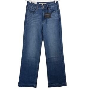 Define Your Inspiration DYI Womens‎ High Rise Wide Leg Light Wash Denim Jeans 28